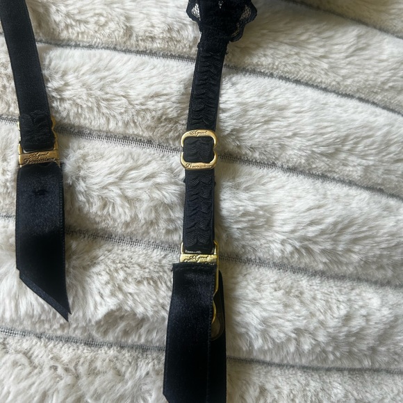 Agent Provocateur Black Lace Bustier with Garters - 34D - Picture 3 of 5